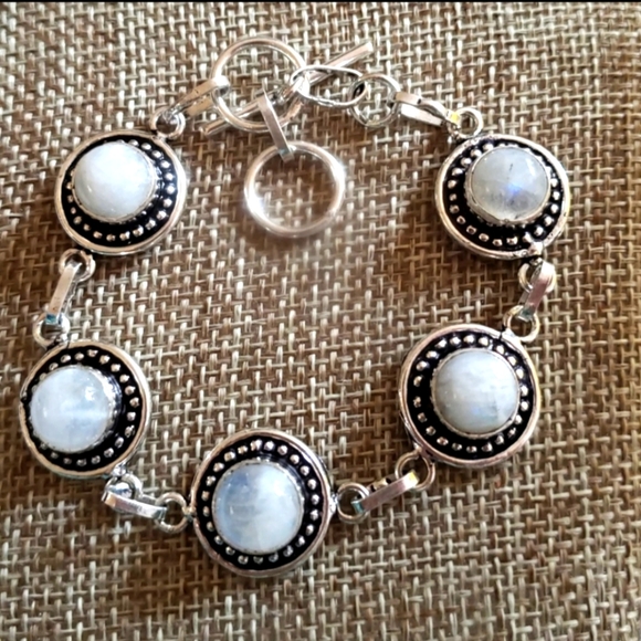 Jewelry - Moonstone silver sterling bracelet